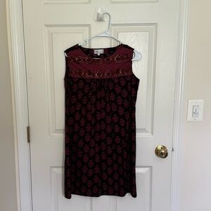 Kurta top - black and red